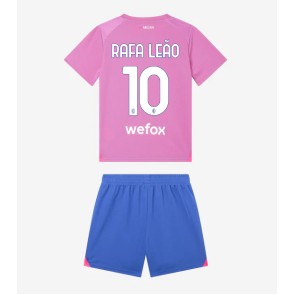 AC Milan Rafael Leao #10 Rezervni Dres za Dječji 2023-24 Kratak Rukavima (+ kratke hlače)